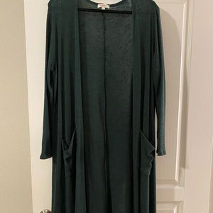LuLaRoe - Sarah - Green Duster - M